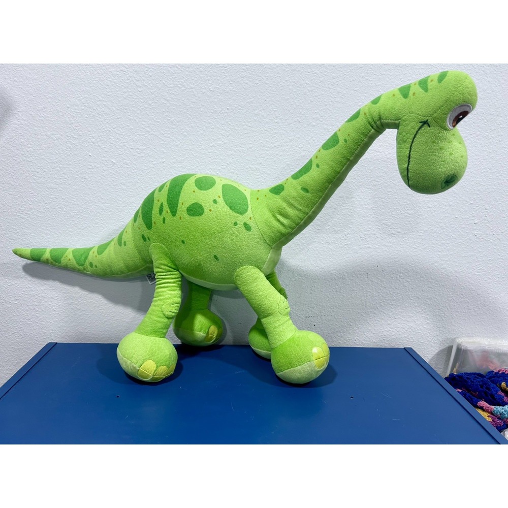 Disney Store Arlo The Good Dinosaur Green 24" Large Stuffed Plush Long Neck